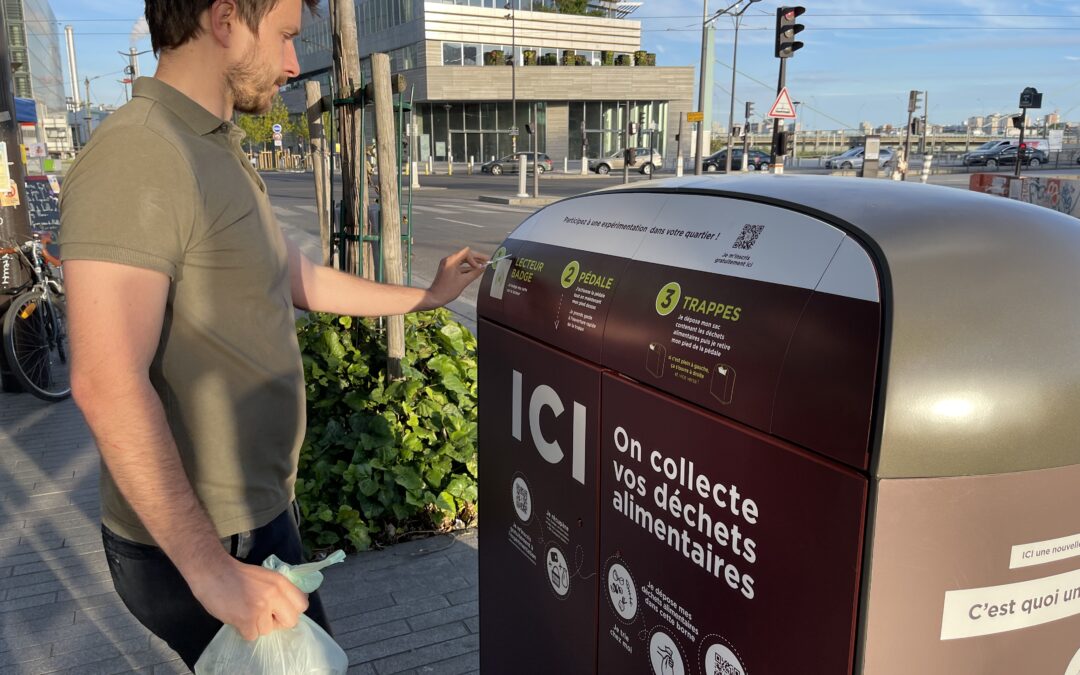 SPHERE – Alfapac, Les Alchimistes and JC Decaux are combining their expertise to offer 5 street collection points dedicated to composting in the 13th district of Paris