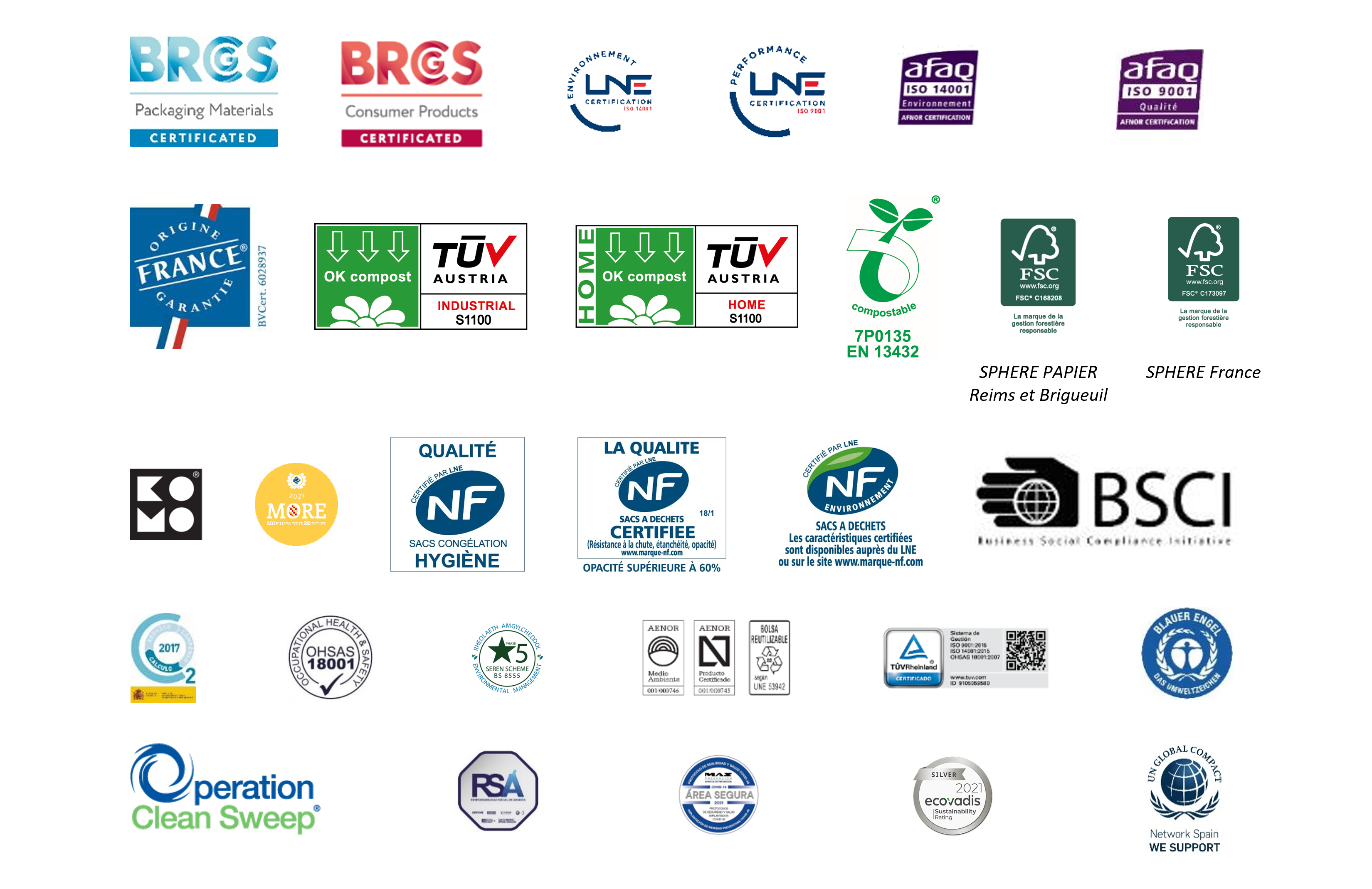 Planche Logo certification SPHERE Certification - SPHERE